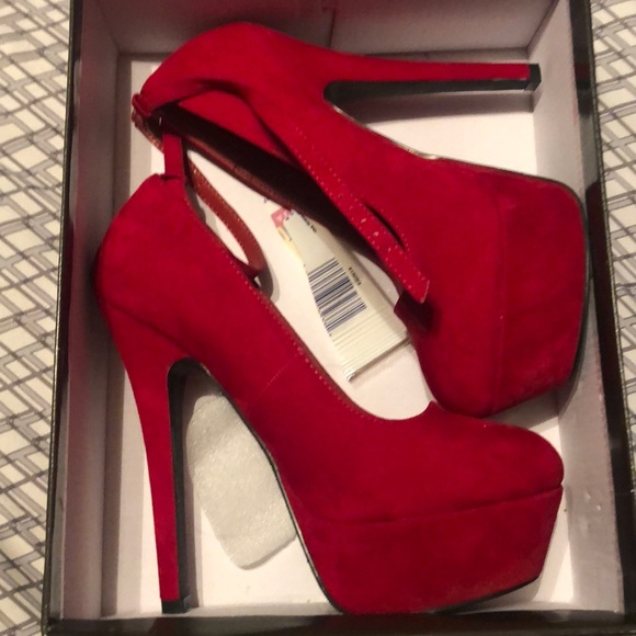 cute red high heels